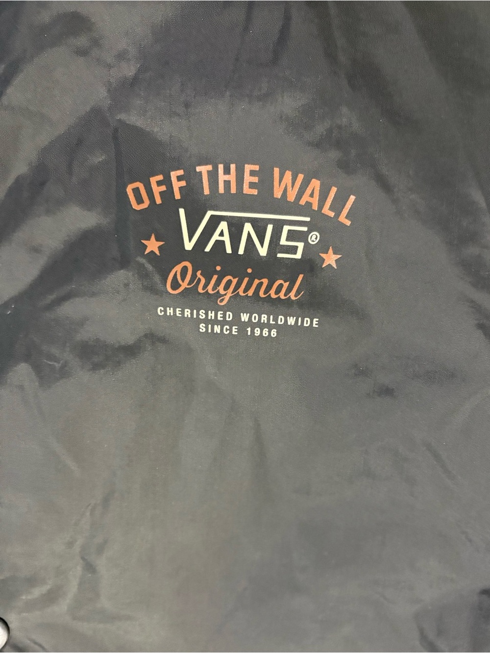 Vans Black Coach Windbreaker Jacket